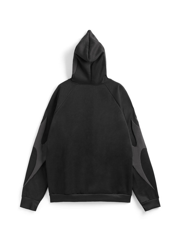 Men's Street Graphic Print Full Zip Oversized Hoodie-1